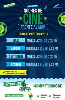 Noches de Cine Frente al mar en Playa del Carmen