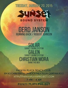 Sunset Sound System @ Papaya Playa Project - Tulum