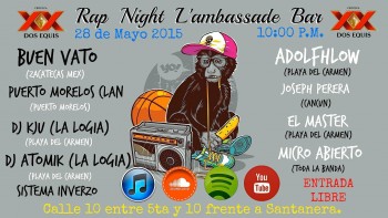Rap Night @ Bar Lambassade - Playa del Carmen