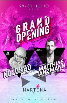 Martina Beach club Grand Opening - playa del Carmen