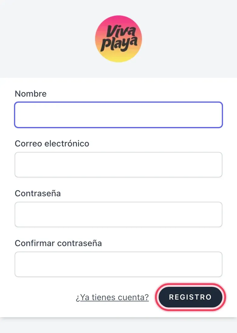Formulario de registro