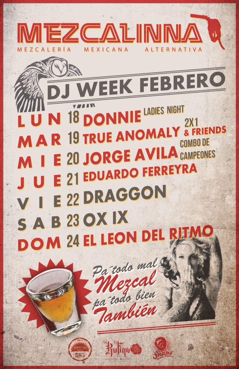 Semana de Eventos 18-24 febrero @ La Mezcalinna