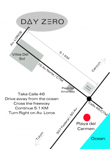 Mapa para llegar al Day Zero Festival : Year One