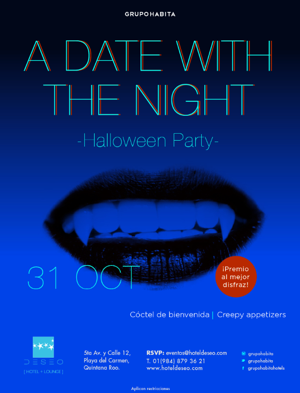 A Date With The Night - Halloween Party @ Hotel Deseo