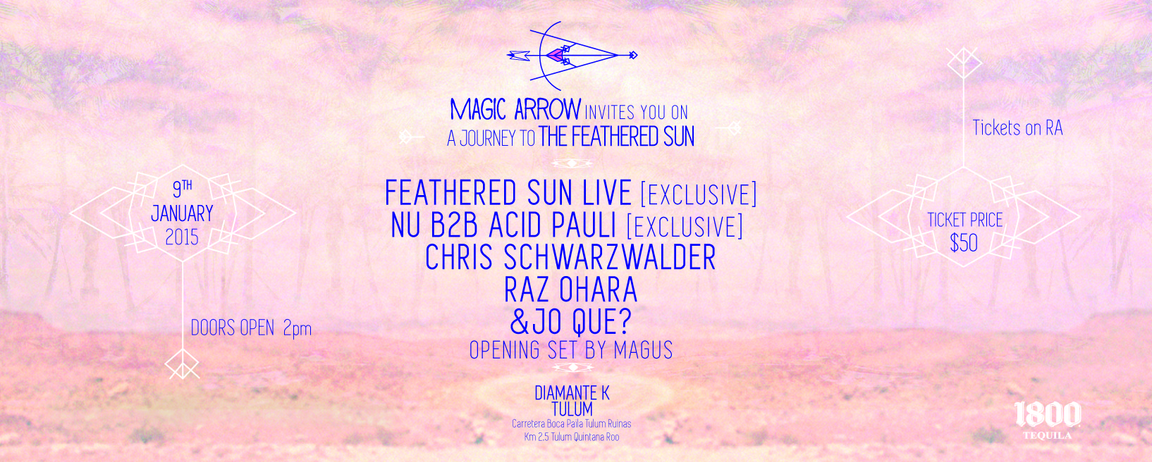 The Feathered Sun, NU, Acid Pauli @ Diamante K - Tulum