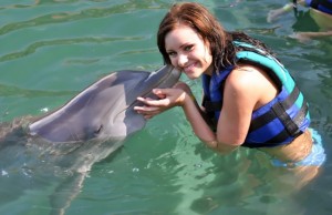 Nado con delfines en Puerto Aventuras
