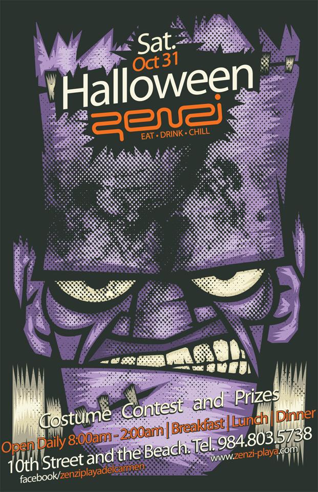 Halloween Party @ Zenzi Playa del Carmen 2015