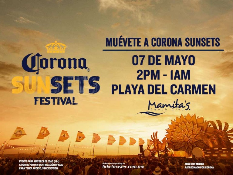 Corona Sunsets Mamitas Beach Club
