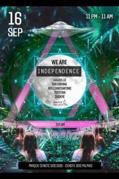 We are Independence @ Cenote Dos ojos Tulum