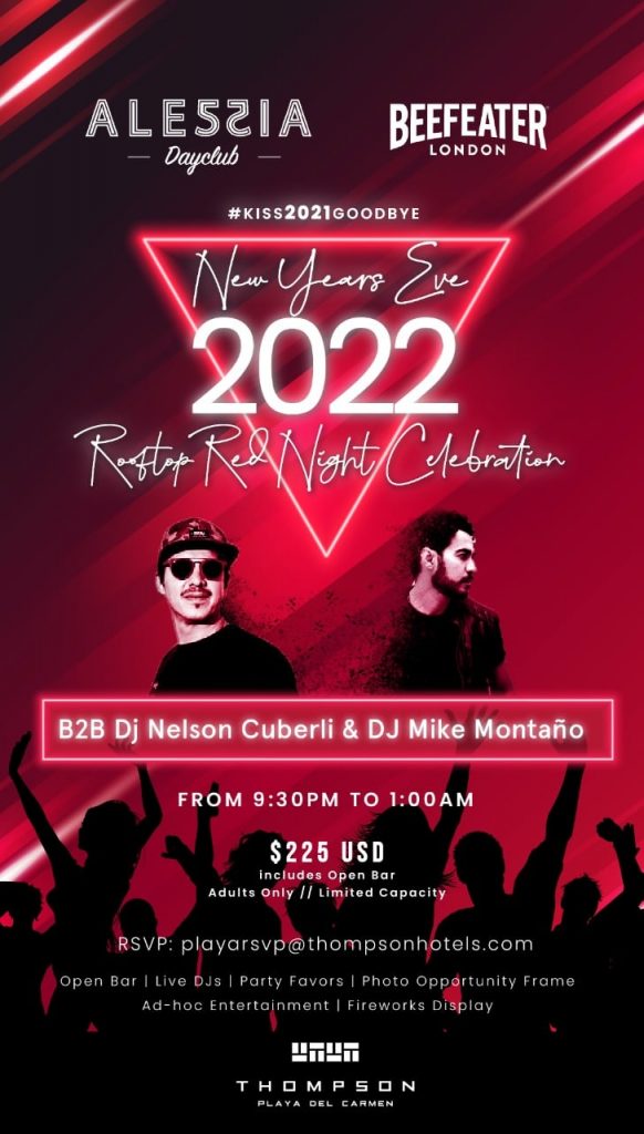Red Night Celebration Playa del Carmen