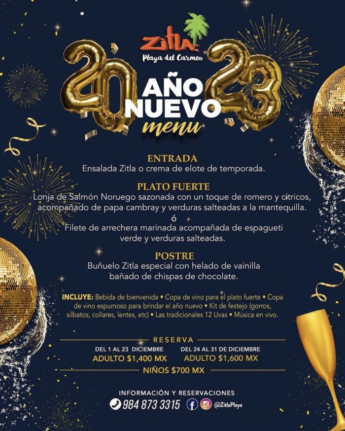 Año nuevo en Zitla Playa del Carmen